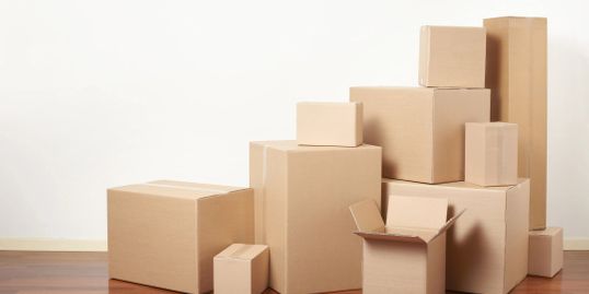 Stacked Shipping boxes